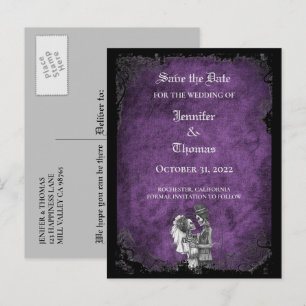 Convite de casamento elegante de halloween para sa