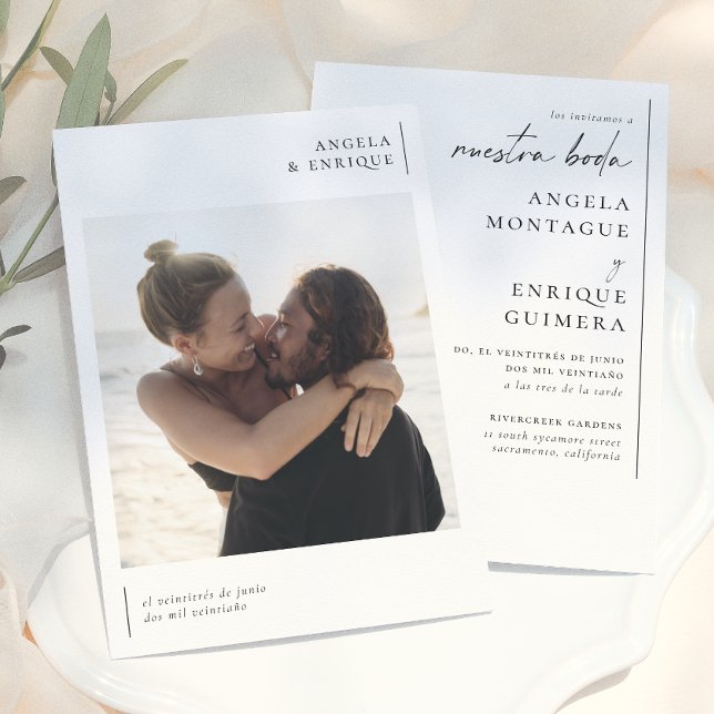 Convite de Casamento Elegante e Moderno (Criador carregado)