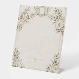 Convite de Casamento Elegante em Marfim com Champa