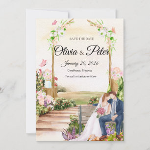 Convite de Casamento Elegante em Quadro Negro com