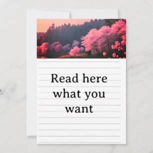 Convite de Casamento Elegante Flor de Cerejeira - 