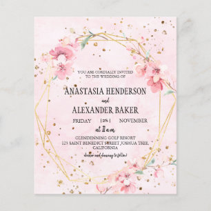 Convite de casamento elegante. Flyer