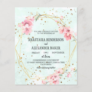 Convite de casamento elegante. Flyer