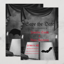 Convite de casamento Elegante Gótico para salvar a