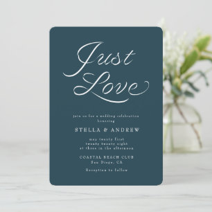 Convite de Casamento Elegante Letra Ribbon na Moda