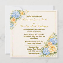 Convite de Casamento Elegante - Personalizável