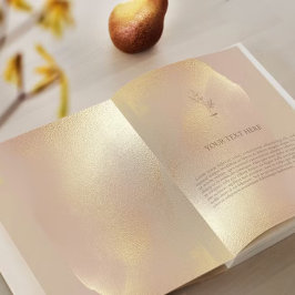 Convite de Casamento Elegante Textura Dourada