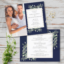 Convite de Casamento em Azul Marinho Orçamento Tot