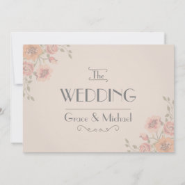 Convite de Casamento em Estilo de Cartão Postal Fl