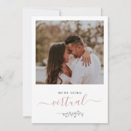 Convite de Casamento em Foto Rústica Virtual Onlin