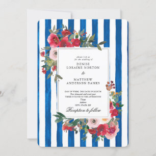 Convite de Casamento em Iolita Azul