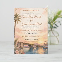 Convite de casamento em Lake Havasu