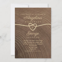 Convite de Casamento em Madeira com Letra de Cursi