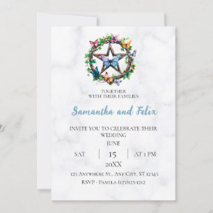 Convite de Casamento em Mármore com Penteáculo de