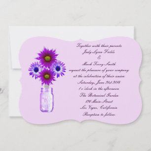 Convite de Casamento em Pote de Pedra com Flores R