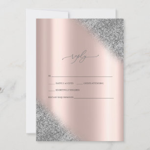Convite de Casamento em Rose Gold com Degradê de B