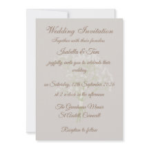Convite de Casamento em Script Neutro Elegante, Ve