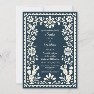 Convite de Casamento em Talavera Mexicana Verde Sa