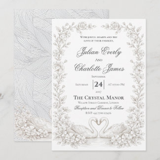 Convite de Casamento em Verde SageConvite de Jardi