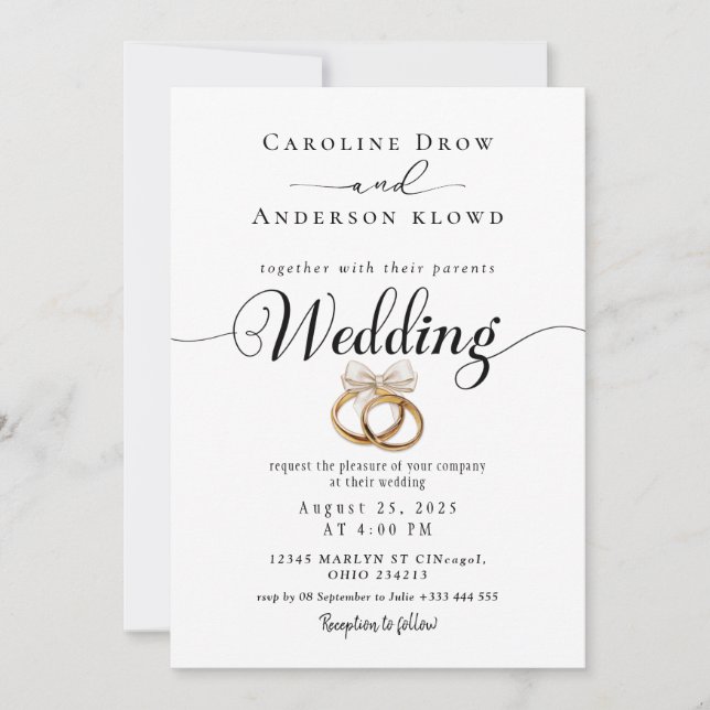 Convite de Casamento em Vídeo com QR Code (Frente)
