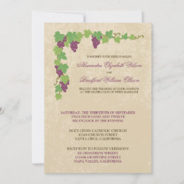 Convite de Casamento em Vinhedo (Textura de Pergam