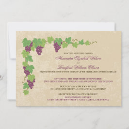 Convite de Casamento em Vinhedo (Textura de Pergam