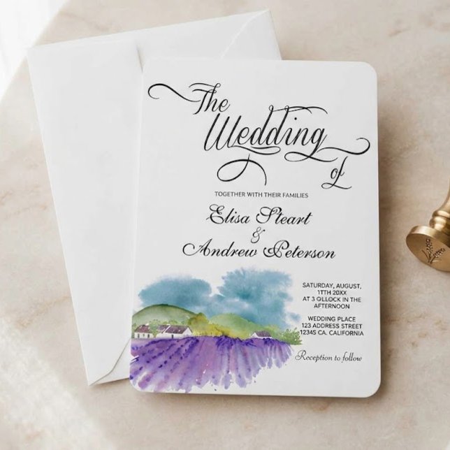 Convite de casamento em vinhedo toscano (Criador carregado)