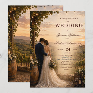 Convite de Casamento em Vinícola