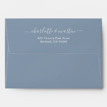 Convite de Casamento Endereço de Retorno em Script