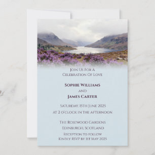 Convite de Casamento Escocês