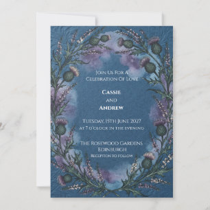 Convite de Casamento Espinho Céltico