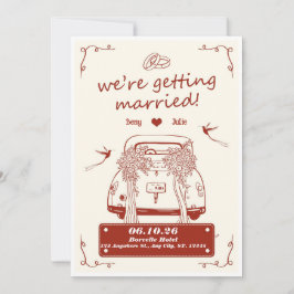 Convite de casamento Estamos nos casando