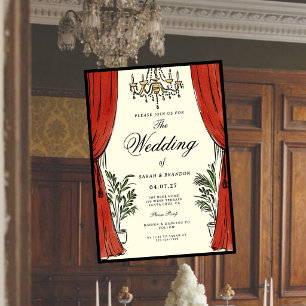 Convite de Casamento Estilo Luxuoso Clássico Elega