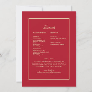 Convite de Casamento Étnico Indiano com Detalhes V