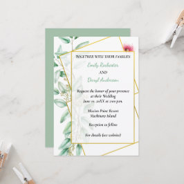 Convite de Casamento Eucalipto