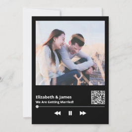 Convite de Casamento Exclusivo do Código QR de Fot