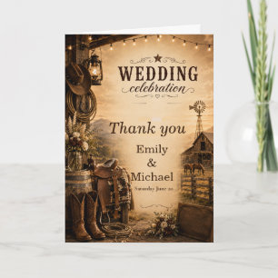 Convite de Casamento Fazenda Rústica