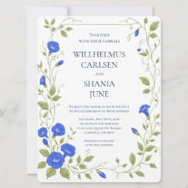 Convite de Casamento Flor de Glória da Manhã