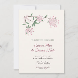 Convite de Casamento Flor de Kalmia