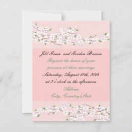 Convite de Casamento Flor de Rosa Elegante
