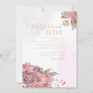 Convite de Casamento Flor Silvestre