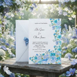 Convite de Casamento Flor Silvestre Elegante