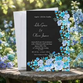 Convite de Casamento Flor Silvestre Elegante