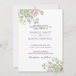 Convite de Casamento Floral