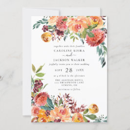 Convite De Casamento Floral