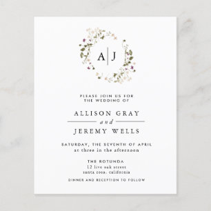 Convite De Casamento Floral