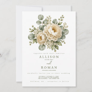 Convite de Casamento Floral