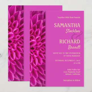 Convite De Casamento Floral A Rosa na moda