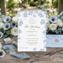 Convite de Casamento Floral Anêmona Elegante