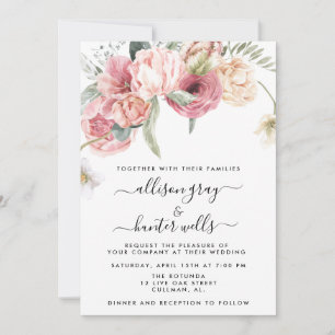 Convite De Casamento Floral   Annabeth